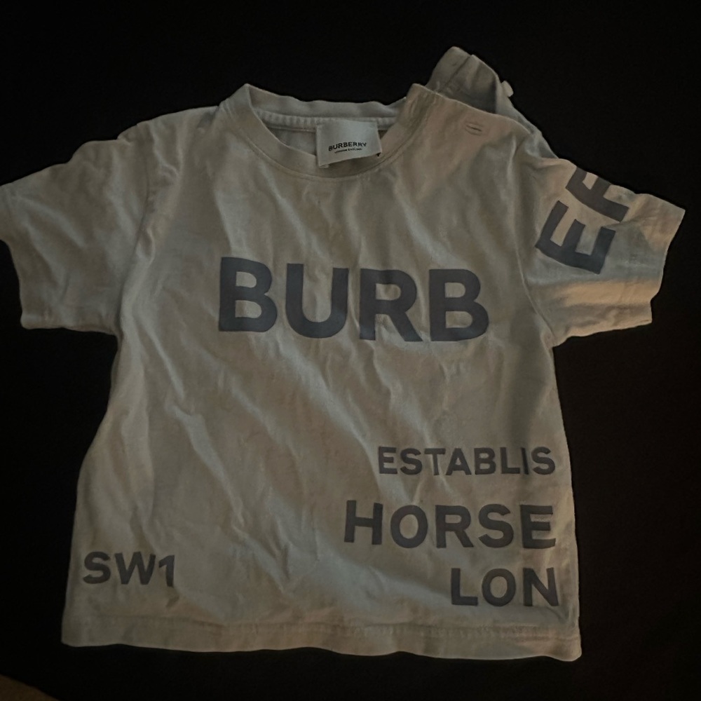 Kids toddler Burberry t shirt